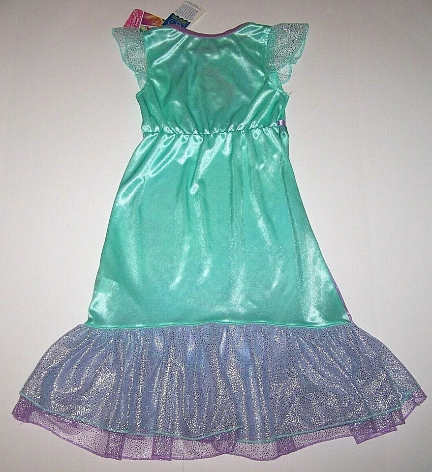 Disney Ariel Sirenita Fantasía Camisón Disfraz Vestido Pijama Nuevo con Etiquetas Nuevo Niña Foto 4 de 4