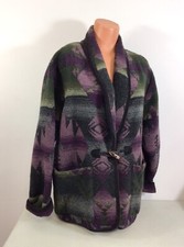 Ivy Southwestern Wool Coat Jacket Womens Medium