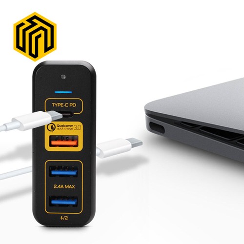 Thinkway CORE D754 PD Quick 4 Ports PPS Chargeur Rapide 90W 110-240V Entrée - Photo 4 sur 6