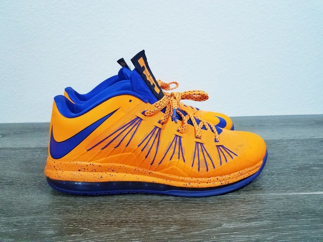 lebron 10 low orange blue
