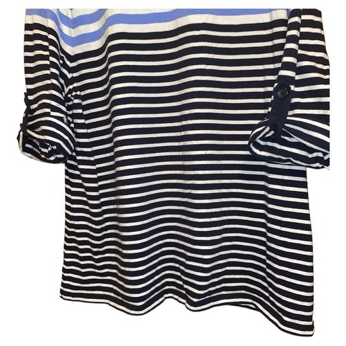 Camicetta nautica a righe St. John's Bay top manica a linguetta maglia cotone taglia 2X - Foto 3 di 6