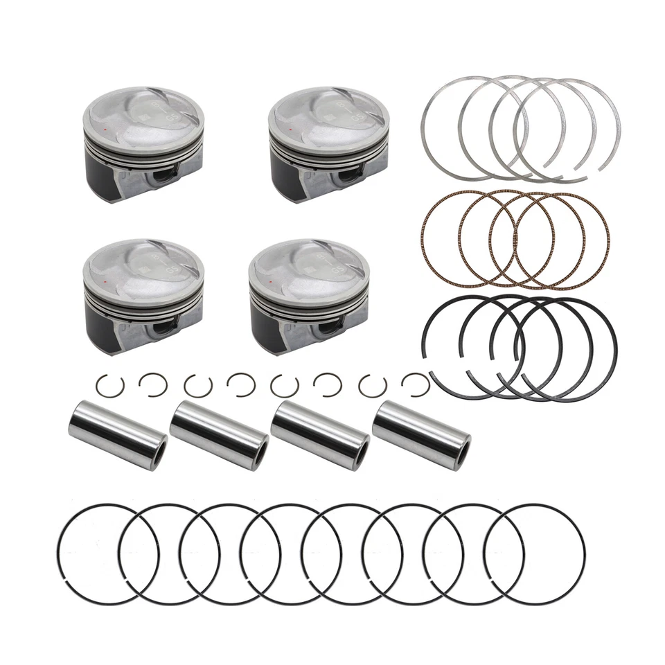 Engine Piston w/ Rings Kit fits for 11-19 Hyundai Sonata Kia Sorento Optima 2.4L Foto 2 de 4