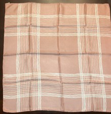 Kreier Pink Blush Striped Real Silk Made in Switzerland Scarf