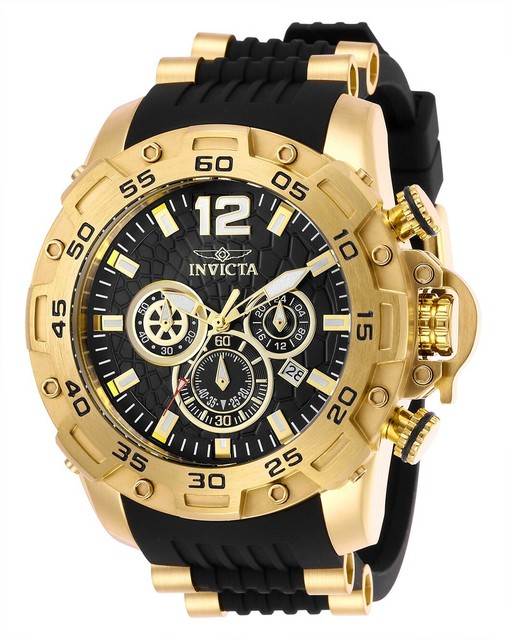 invicta pro diver black and gold