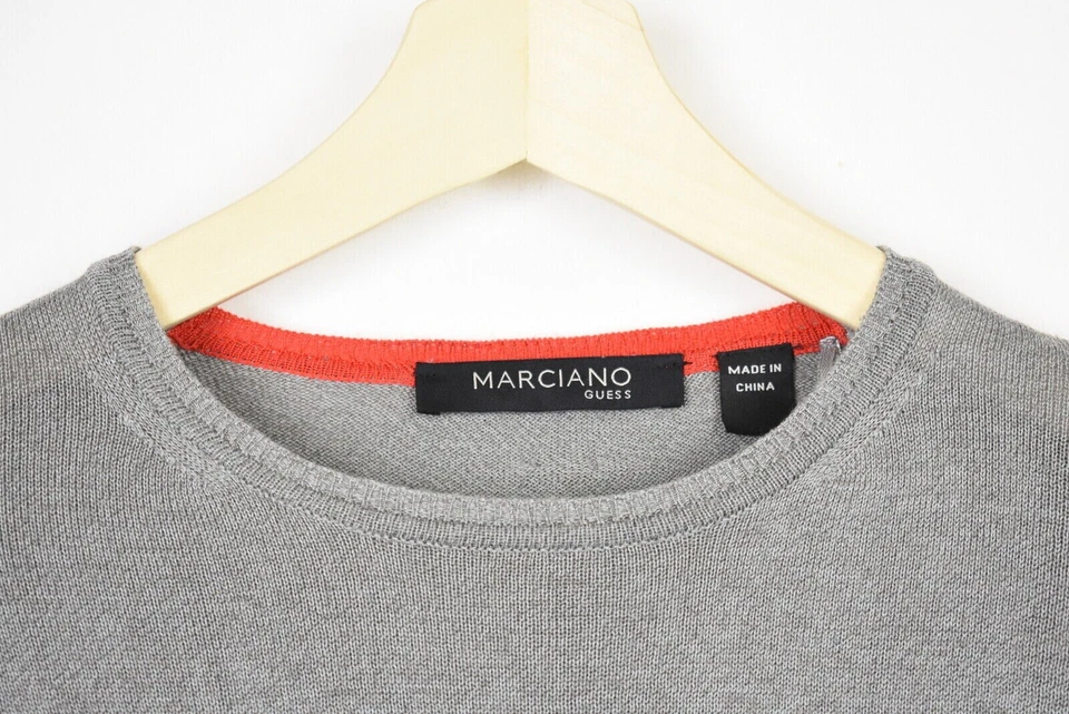 Guess By Marciano Men's Sweater M Silk Blend Striped Crew Neck - Image 4 of 4