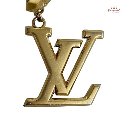 【Louis Vuitton】 LV Facettes Bag Charm & Key Holder /追跡付 Authentic LOUIS VUITTON Gold LV Facettes Bag Charm & Key