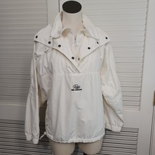 Roffe Pullover Womens Size Small Vintage Ski Sweater White Powder Jacket Active