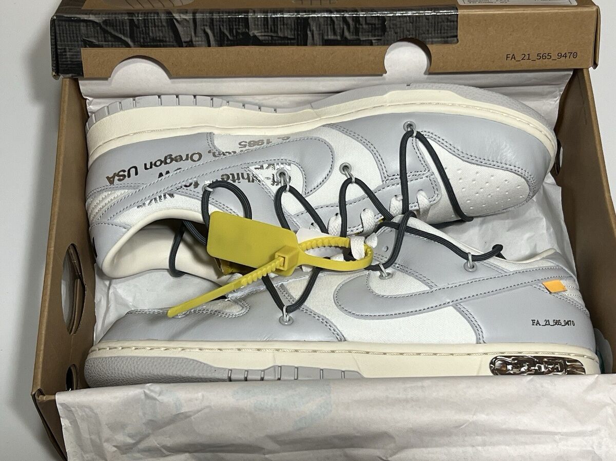 Nike Off-White x Dunk Low 'Lot 41 of 50' DM1602-105 Men's Nike Off-White x Dunk Low 'Lot 41 of 50' DM1602-105 Men's