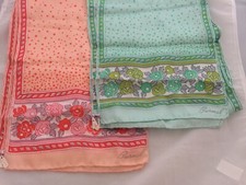 vintage silk scarf Burmel original Rectangular long made in Japan New Choose