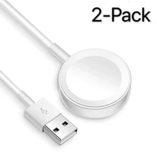 2PCs For Apple Watch Series 2 3 4 5 6 7 Magnetic Charging Dock USB Cable Charger