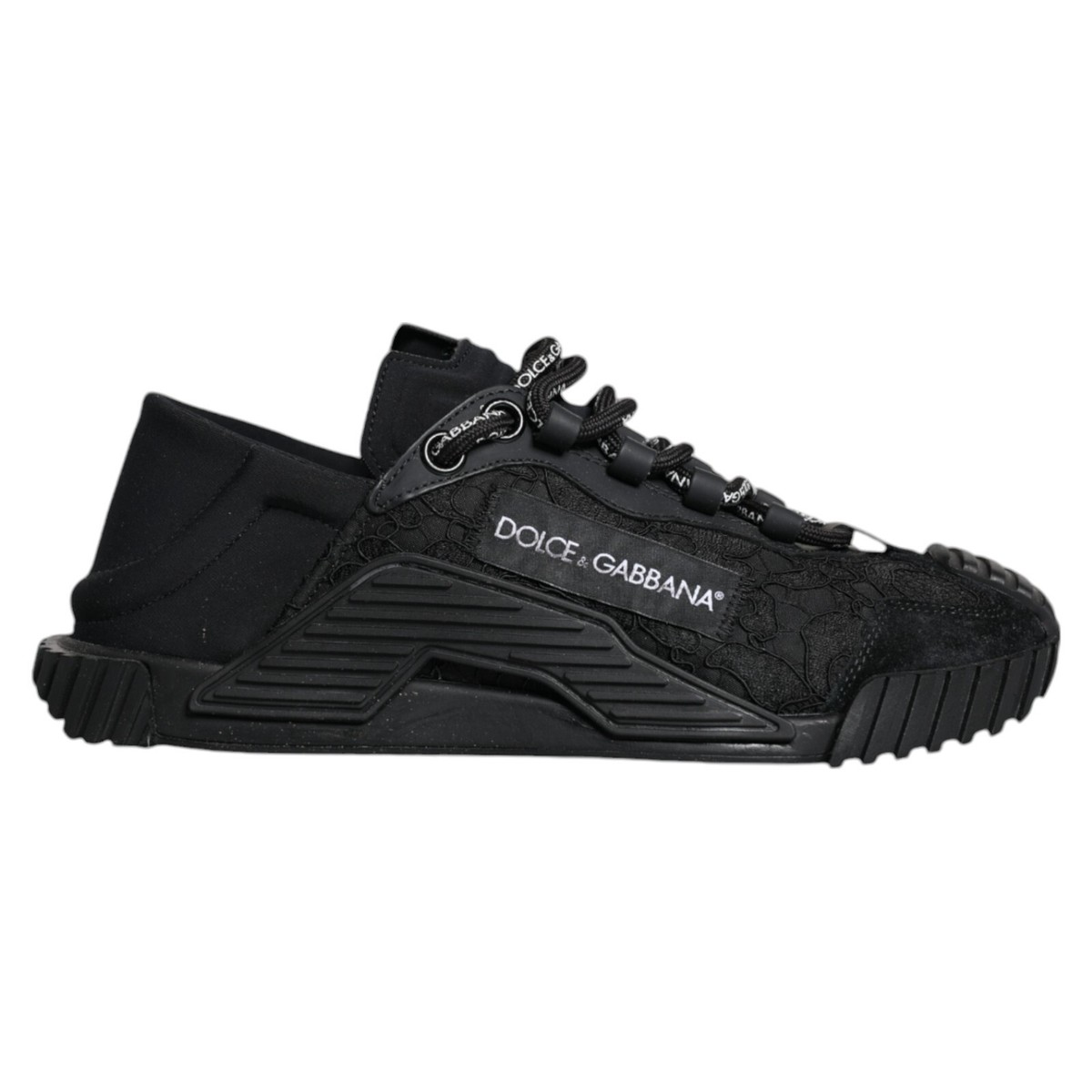DOLCE&GABBANA スニーカー　37 DOLCE & GABBANA Shoes Black Nylon Low Top NS1 Sneakers EU37
