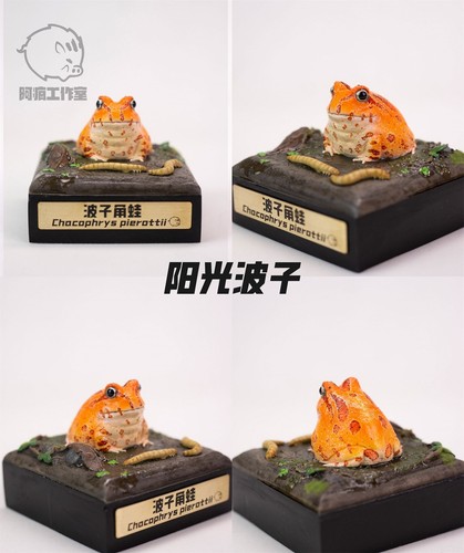 1/1 Chacophrys Pierottii Modelo Rana Animal Salvaje Figura GK Colección Decoración Regalo - Imagen 14 de 15