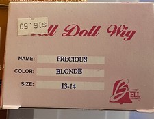  Vintage NIB-Bell Doll Wig  Precious 13  -14  Blonde