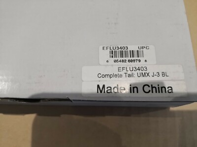 E-FLITE EFLU3403 complete tail UMX J3 BL E-FLITE eflite 