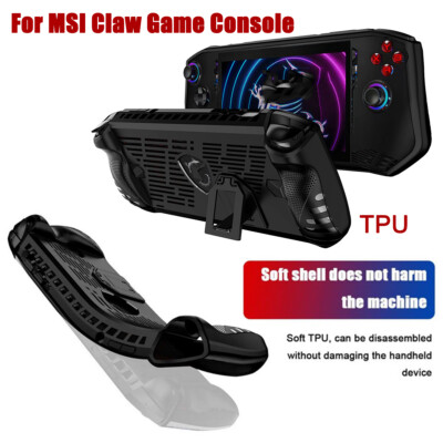 Protective Case Cover with Stand For MSI Claw Game Console TPU Protector Shell