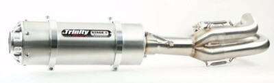 2020-2026 Kawasaki KRX 1000 Trinity Racing Full Exhaust Muffler Brushed TR-4177F