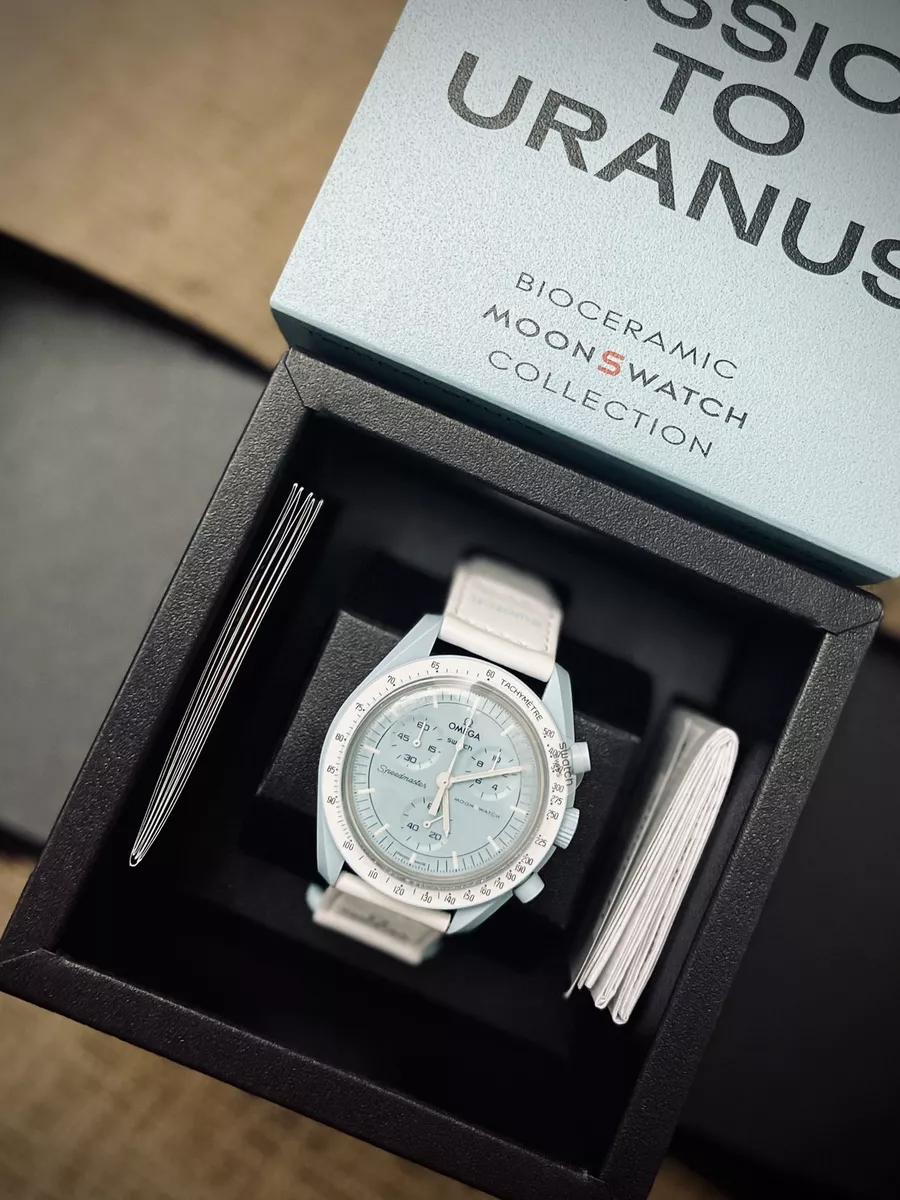 Swatch x Omega Bioceramic Moonswatch Mission To Uranus - Brand New Fast Ship