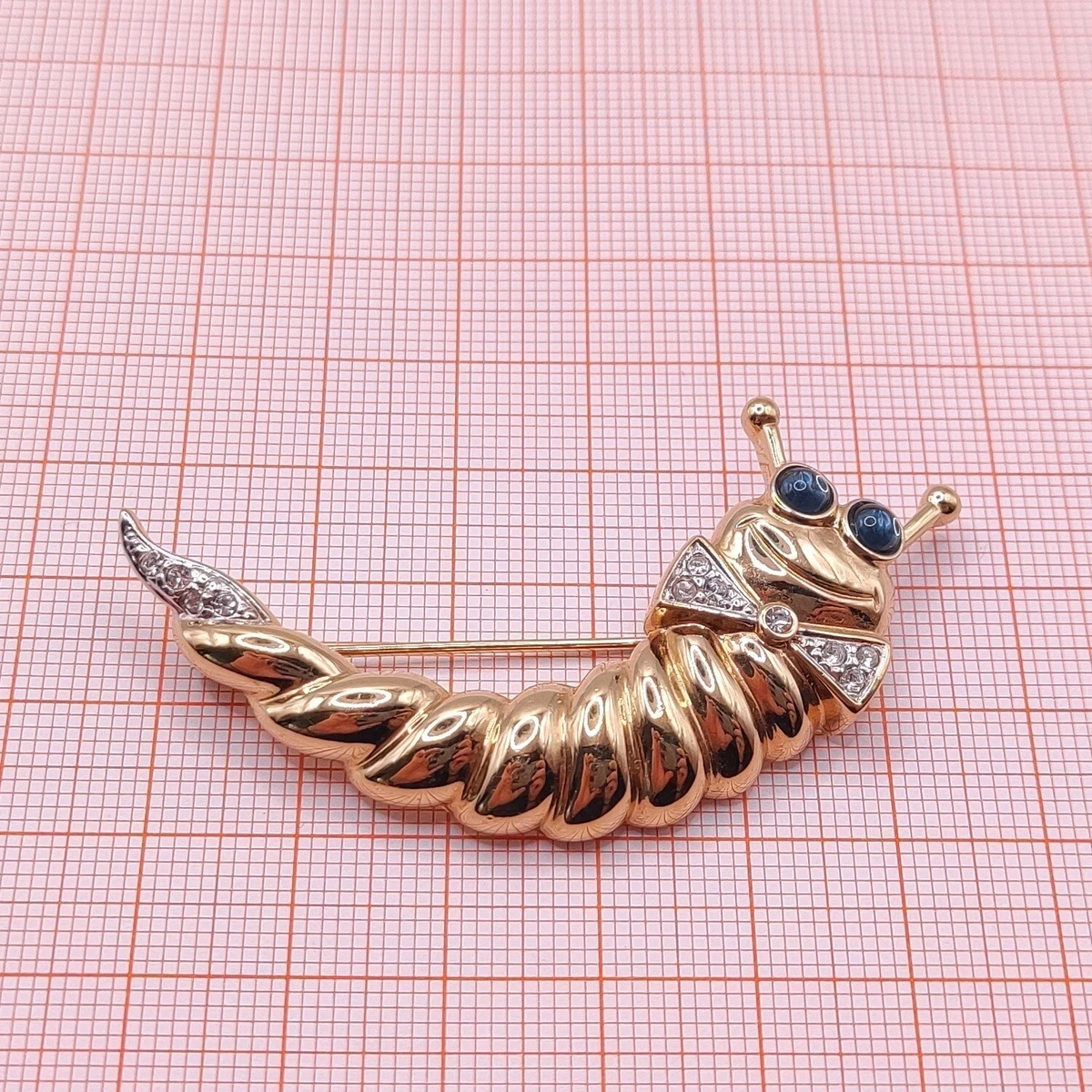 ⭐ Pierre Lang Brosche Anstecknadel Stecker Pin Anhänger Perle Stein Gold 045 ⭐