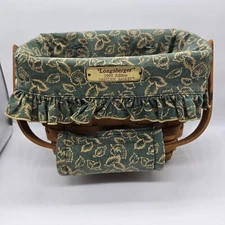 Longaberger 1995 Edition Dresden Basket With Cloth Liner & Plastic Protector