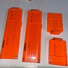 Lot of 4 NERF N-Strike 18 Max Shot Ammo Magazine Clip Cartridge Orange 6