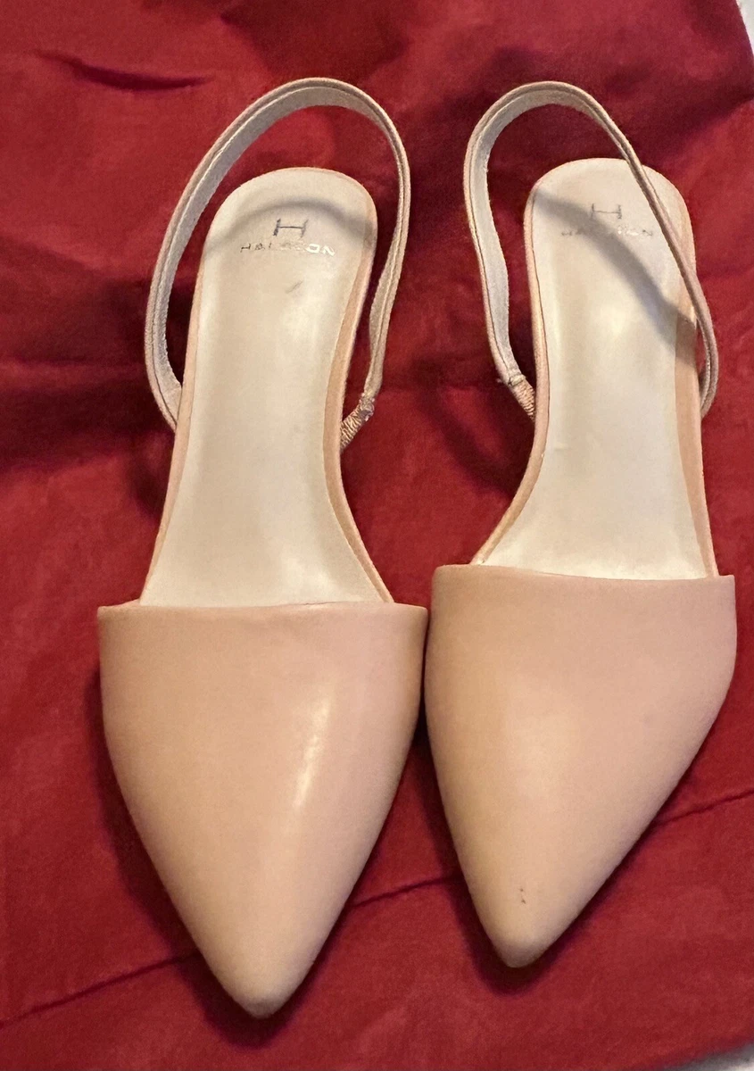 Blush kitten heel pumps sale