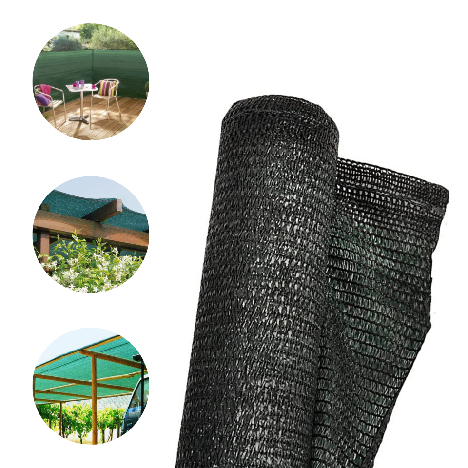 Rete Ombreggiante VOUNOT 1x10m - Frangivista Per Recinzioni, Protezione Privacy E Vento, Con Fascette E Clip - Foto 8