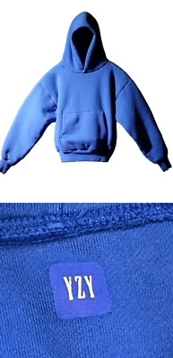 Yeezy X Gap KIDS 7/8 Hoodie Blue YZY Kanye West Authentic nwt Boys medium