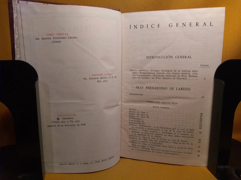 Misticos Franciscanos Espanoles, tomo II & III, HC Spanish Text, Catholic - Image 3 of 4