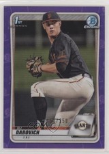 2020 Bowman Draft Chrome Purple Refractor 150/250 RJ Dabovich #BD-148 6u5