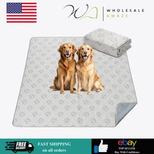 Washable Pee Pads for Dogs, Puppy Pads with Super Absorbent, 63" Square, Khaki