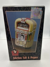 Elvis Presley Jukebox Salt And Pepper Shakers Vandor 2005 New Stackable Rare NIB