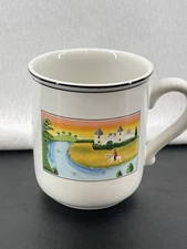 Design Naif Villeroy Boch Country Laplau Boutique Coffee Mug River Scene