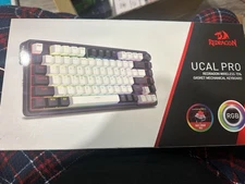 Redragon UCAL PRO (K673) 75% Wireless Gasket RGB Gaming Keyboard-red , Green Swt