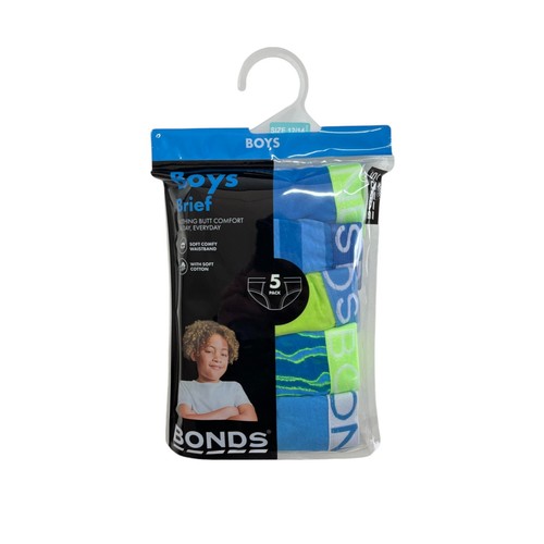 5 x Bonds Boys Briefs Multi Coloured Underwear - Picture 3 of 4