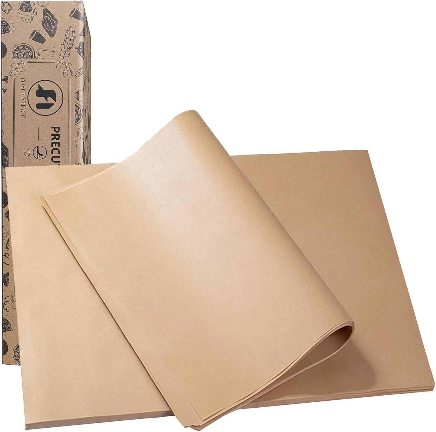 100 Pcs Parchment Paper Baking Sheets, 16x24 Inch inch, Unbleached