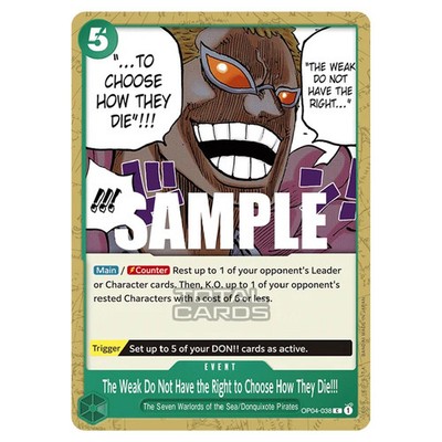 One Piece Königreiche der Intrigen Die Schwachen haben nicht das Recht zu wählen, wie T...