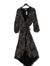 Ganni Wrap Maxi Dress in Black