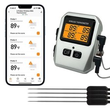 Wireless Digital Meat Thermometer,Instant Read Food Thermometer with LCD Disp...