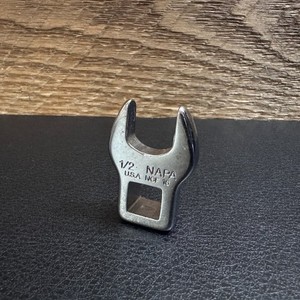 NAPA 3/8" Drive SAE 1/2" Crowfoot Wrench NCF 16 Polished — Vintage Made in USA