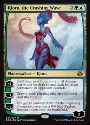 Kiora, the Crashing Wave -Foil Near Mint MTG Duel Decks: Kiora vs Elspeth