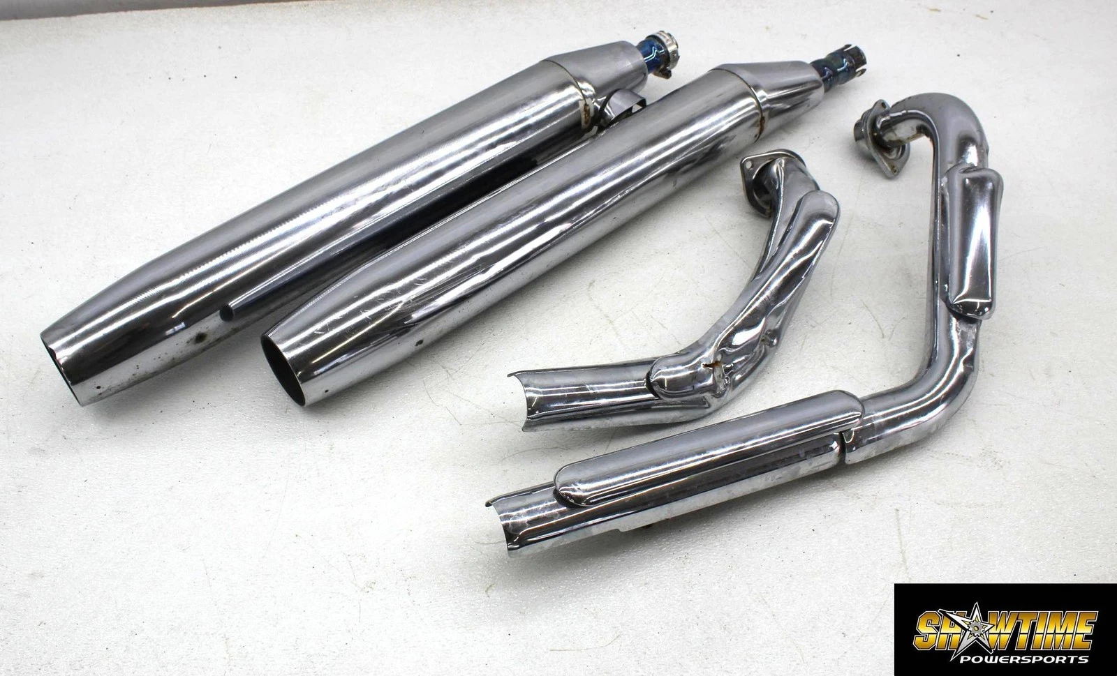 08-14 YAMAHA ROAD STAR XV1700 EXHAUST MUFFLERS HEADER PIPE SET