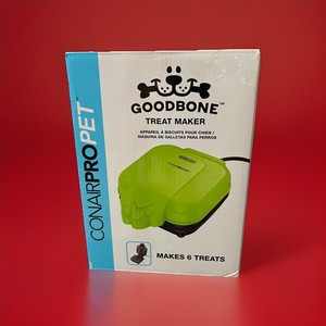 Goodbone Dog Treat Maker ConAirProPet Makes 6 at a time, comes with  Recipe Book