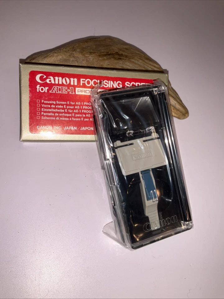 Pantalla de enfoque Canon para programa AE-1 nueva Split Micro tipo E+ manual en inglés Foto 3 de 4