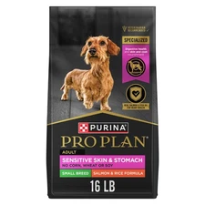 Purina Pro Plan Sensitive Skin and Stomach Dog Food Small Breed, Adult Salmon & 
