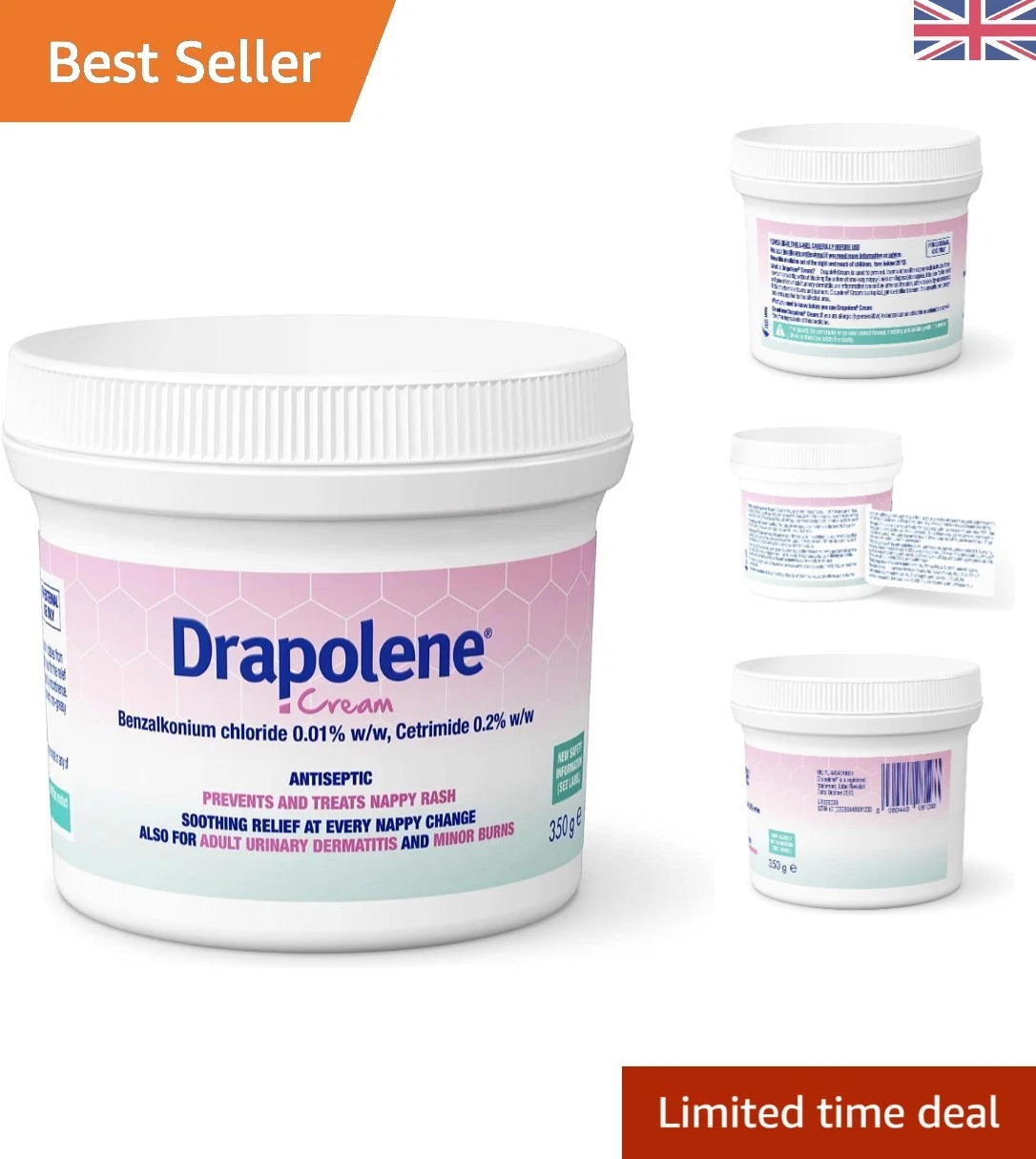 Soothing 350g Cream for Nappy Rash & Skin Soreness - Unscented & Lanolin Free