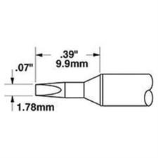 1pc Metcal STTC-137 Cartridge, Chisel, 1.78mm 0.07 In , 30 Deg
