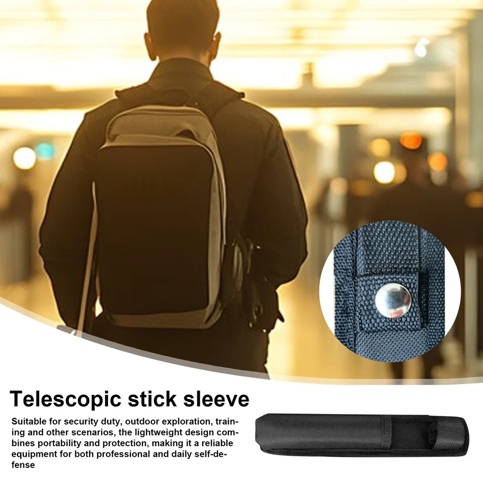Telescopic Stick Holster Nylon Staff Holder For Duty Belt Portable - Image 3 of 4
