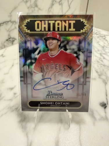 Shohei Ohtani #SSA-SO 2022 Bowman Sterling Signage Autographs card