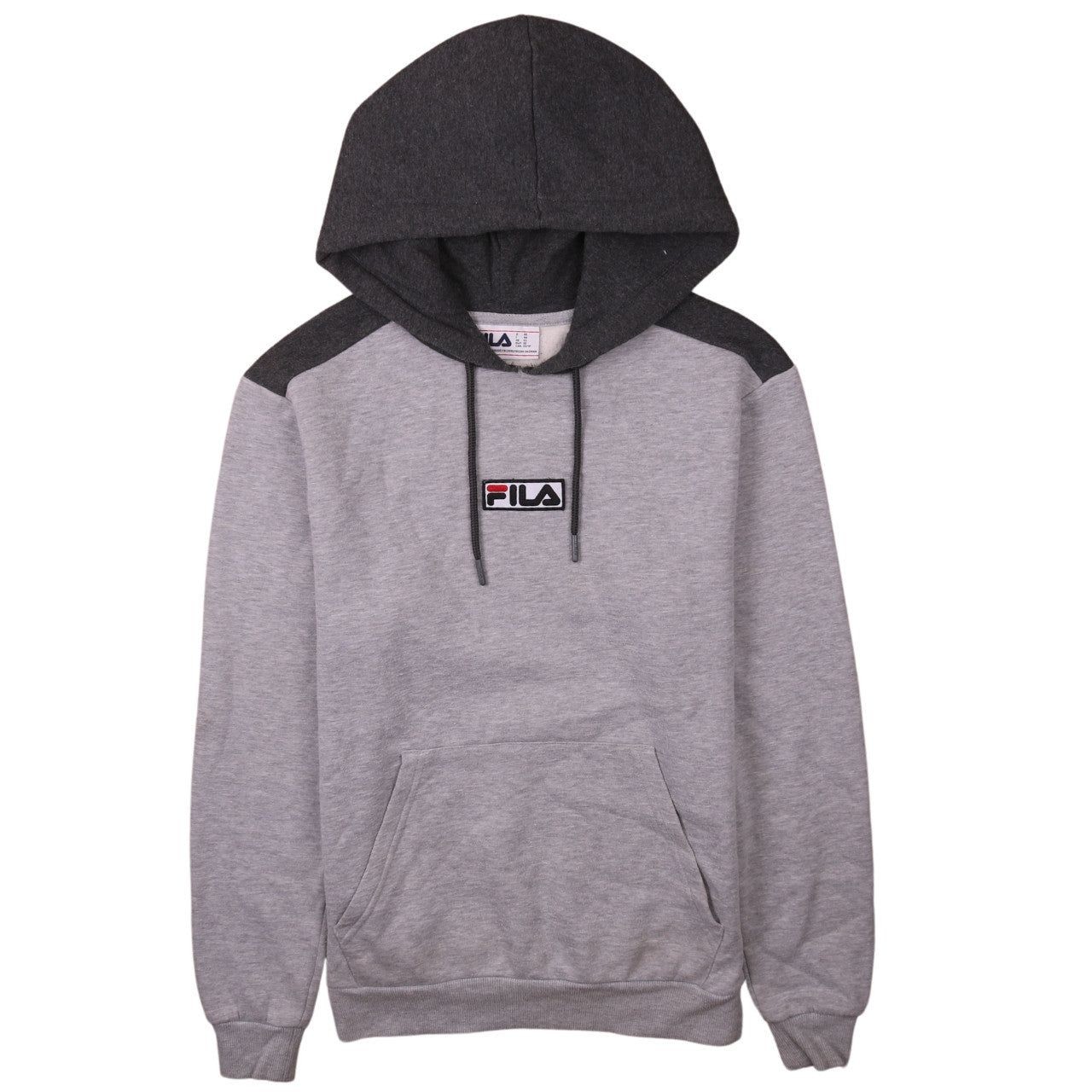 Felpa con cappuccio vintage FILA NERA UOMO XS