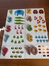 Plan Toys numbers puzzle game learning activi...